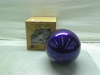VCS PRP10 Mirror Ball 10 Inch Purple Stainless Steel Gazing Globe