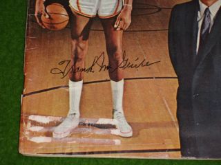 Frank McGuire Signed 1961 Sports Illustrated Wilt Chamberlain Must L K