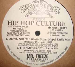 Mr Freeze Hip Hop Culture Rock Steady DJ Herb G Funk