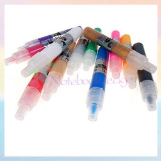 3D Paint Pen UV Gel Nail Art Polish 10ml 12 Colors Set