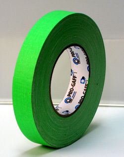 Pro Gaff Gaffers Tape 1 x 50yards Fluor Green PG1FLGR