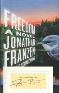 Jonathan Franzen Autographed Hardcover Freedom Corrections Novelist