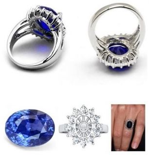Classical 2 8ct Sapphire w G William Engagement Ring C9