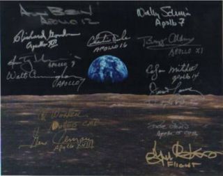  Astronauts Buzz Aldrin Alan Bean Wally Schirra Ed Mitchell Gene Cernan