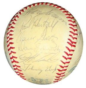 1979 Twins Team 27 Signed Autographed American League Baseball