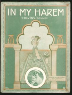 In My Harem 1913 Rich Lenore Irving Berlin Oriental Vintage Sheet
