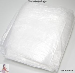 Lot of 50 Garbage Bags Trash Can Liners Clear 10 Gallon