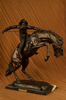 Frederic Remington Wooly Chaps Bronze Sculpture Art Deco Western