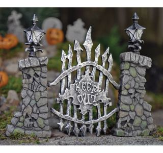 Dollhouse Miniature Fairy Garden Pillars Gate in Outdoor