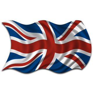 British 2 Flag Britain UK Union Jack Decal Sticker