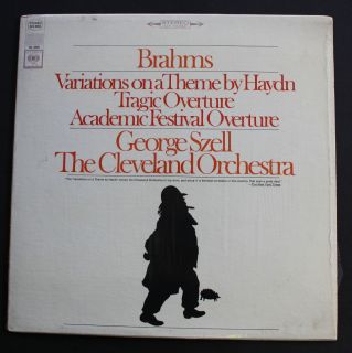 George Szell Cleveland Orchestra Columbia Masterworks Stereo Brahms LP