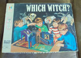 RARE 1970 Vintage Which Witch Milton Bradley Game Halloween