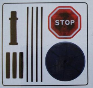 Garage Parking Sensor Stop Sign Flashing LED Stop Light Parkez New