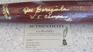 Cardinals Joe Garagiola 46 w s Champs Signed Game Bat