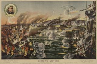 REAR ADMIRAL GEORGE DEWEY VICTORY OLYMPIA AMERICAN NAVY PHILIPPINES