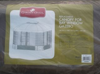 Garden Oasis Replacement Canopy for Bay Window Gazebo New