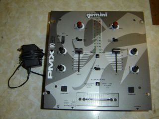 Gemini PMX120 DJ Mixer for Parts or Repair Works Meters DonT Read On