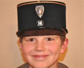 Vintage Paris Made French Gendarme Kepi Police Hat Cap