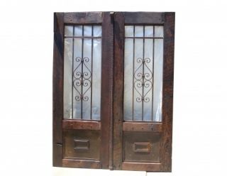 One of A Kind Rustic Garden Gates of Salvaged Wood and Iron