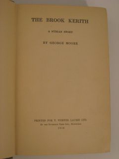 1916 George Moore The Brook Kerith A Syrian Story
