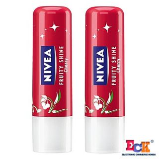 Nivea Lip Care Fruity Shine Cherry SPF10 4 8g x 2pcs