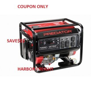 harbor COUPON PREDATOR GENERATORS 13HP 5500 RATED WATT 6500 MAX