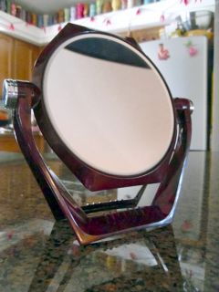 Vintage 1950s Fuller Brush Magnifying Vanity Stand Mirror for Man or