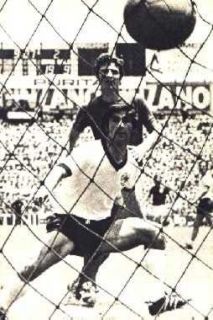 Gerd Muller scores against England in the 1970 World Cup