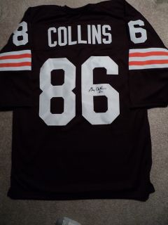 Gary Collins Signed Cleveland Browns Jersey COA 86