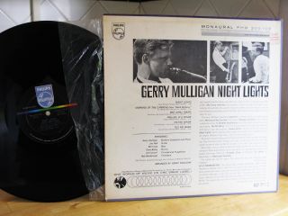 Gerry Mulligan Night Lights Orig 1963 Deep Groove Mono Philips LP