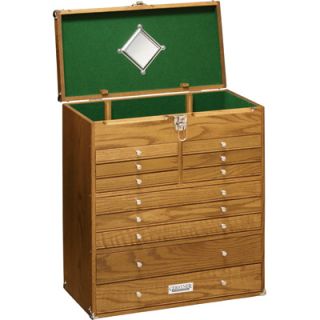 Gerstner Wooden Solutions Chest Storage Case Solid Oak Solid