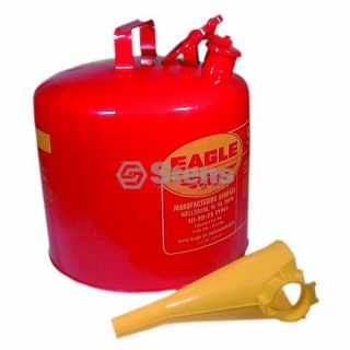 765 188 Metal Safety Gas Can Eagle 5 Gallon Fuel Can with Funnel