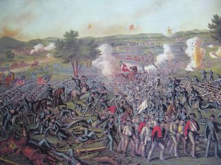   Allison Civil War Print Battle of Gettysburg Pennsylvannia July 1863