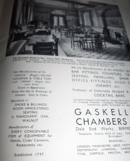  Advert Architectural Antiques Gaskell Chambers Bar Fittings Birmingham