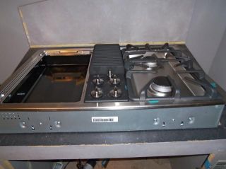 GE PGP990SENSS 30 Downdraft Gas Modular Cooktop Stainless