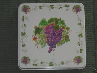  Almond Grapes Square Stove Eye Range Cook Top Gas Burner Covers