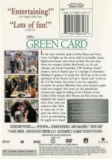 Green Card Gérard Depardieu Andie MacDowell DVD