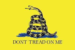 The Gadsden Flag DONT TREAD ON ME Tea Party Flag Wall Poster
