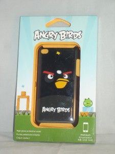 New Gear4 Angry Birds iPod Touch 4th Generation Case Cover Black