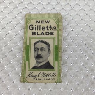 Antique VINTAGE Gillette Razor BLADE Shaving Double Edge King Original