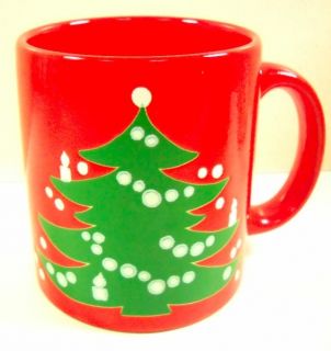 Waechtersbach w Germany Red Christmas Tree Holiday Mug