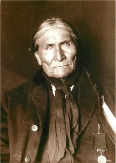 Geronimo Chiricahua Apache Chief in 1905 • Modern Postcard 1