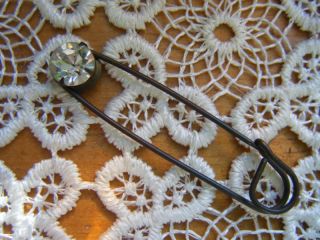 Antique Victorian Jeweled Shawl Pin