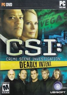 Genuine CSI Deadly Intent for PC XP Vista SEALED New