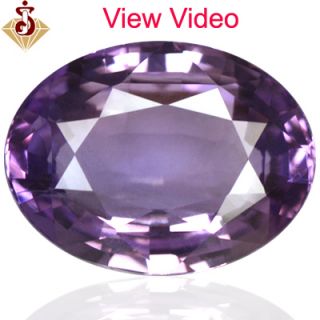  Natural Rare Purple Blue Sapphire Gemstone Oval Cut Certified Unheated