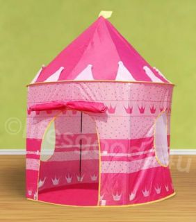  FOLDING PINK PRINCESS PLAY TENT CHILDRENS KIDS CASTLE CUBBY PLAY HOUSE