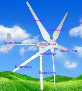 Wind Turbine Generator Kit 1 5 KW Max 12 24 48V Option 5 Blades NEW 1