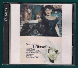 La Traviata Callas Di Stefano Giulini in Natural Warm Full Sound 2 CD