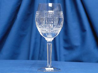 Ralph Lauren Glen Plaid Cut Crystal Wine Glass 321757