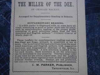 1899   Parkers Supplementary Reader Pamphlet   Little Jerry the